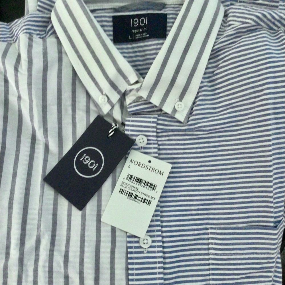 1901 size large, men’s regular fit shirt